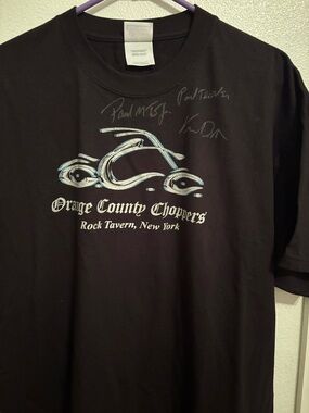 Orange County Choppers Rock Tavern signed  T-shirt XL